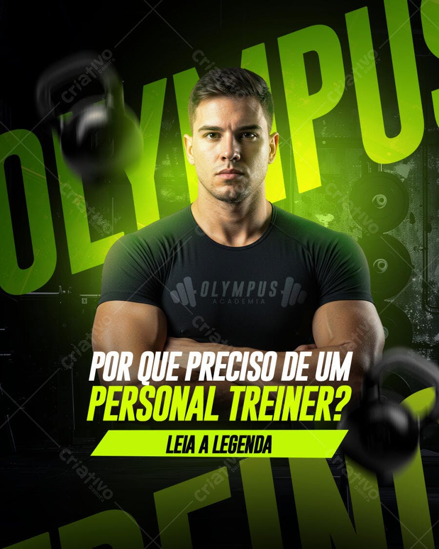 Flyer para Personal Trainer e Academia PSD Editável