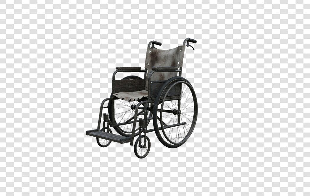 Objeto Cadeira de Rodas Usada PNG com fundo transparente