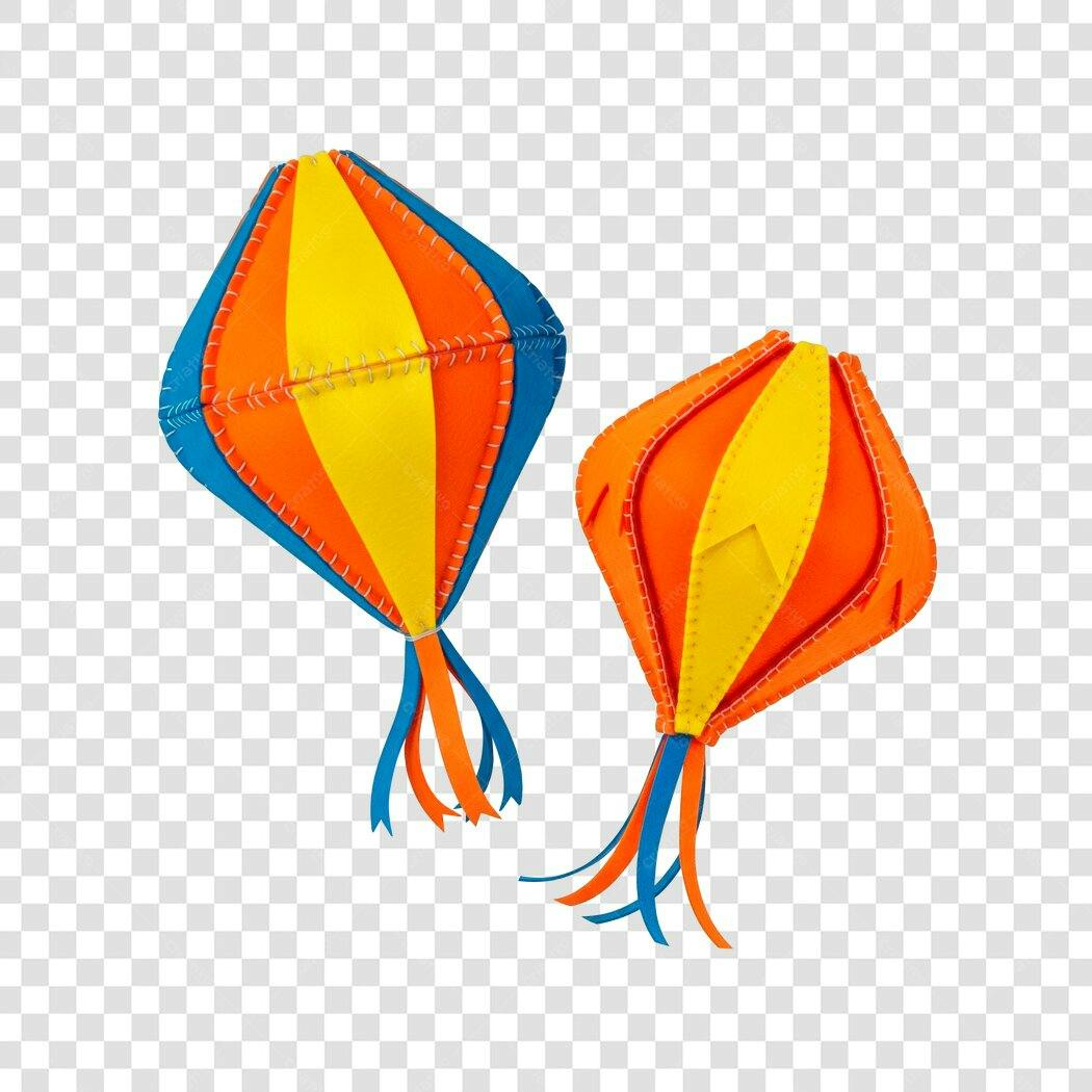 Decoração Festa Junina Balões Coloridos PNG com fundo transparente