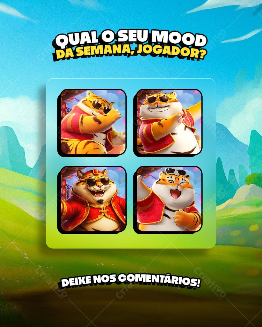Post para Redes Sociais Mood da Semana Jogador PSD Editável