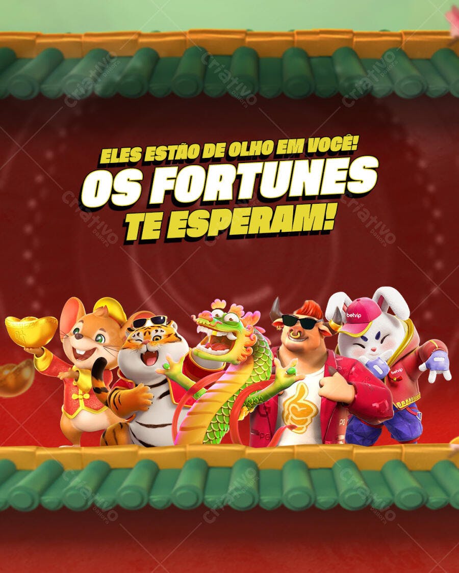 Flyer de Jogo de Fortuna Asiático com Animais do Zodíaco PSD Editável