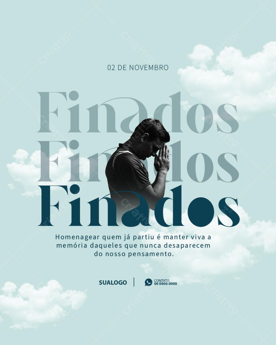 Flyer para Finados PSD Editável