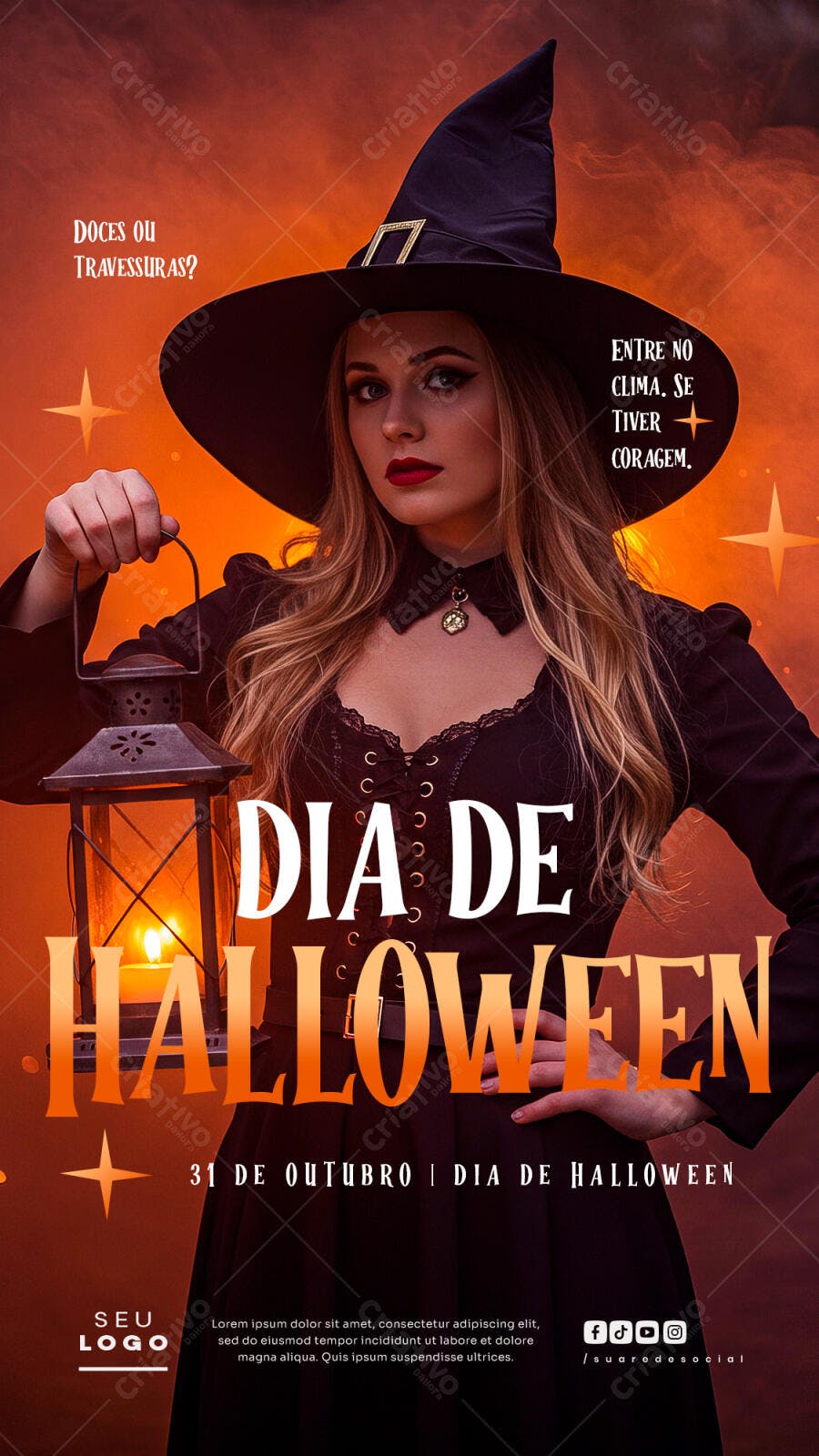 Flyer Dia de Halloween PSD Editável