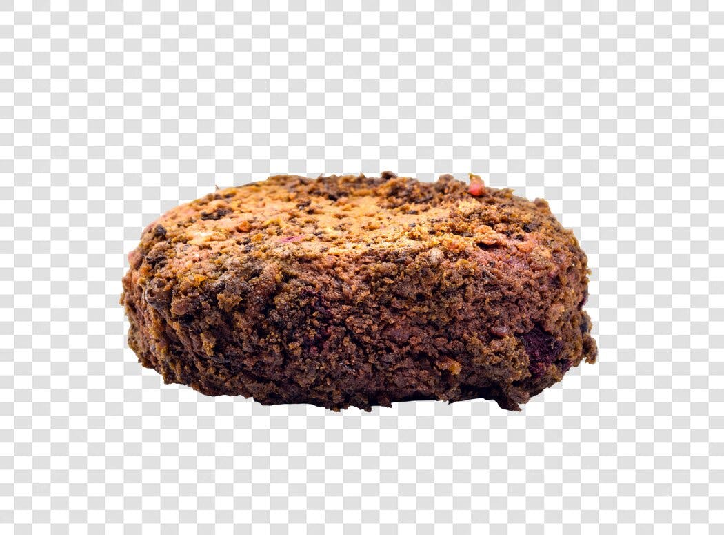 Elemento PNG doce trufado de chocolate granulado com fundo transparente