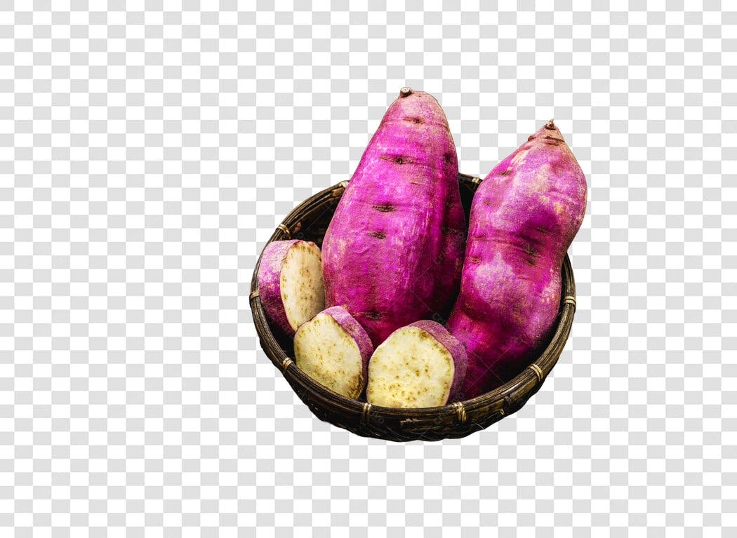 batata doce típica do brasil em png transparente