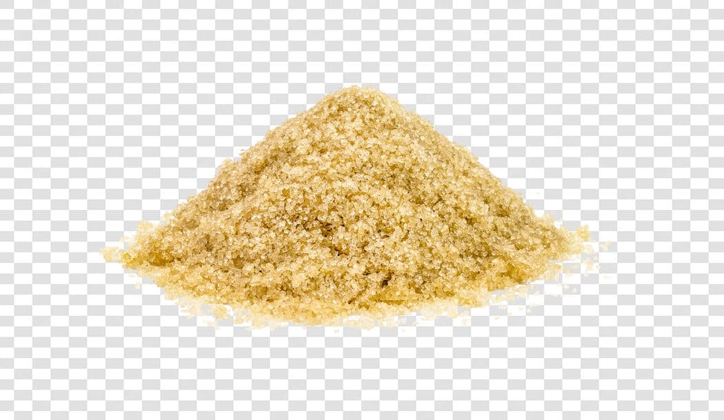 Elemento Culinário Açúcar Mascavo Granulado PNG com fundo transparente