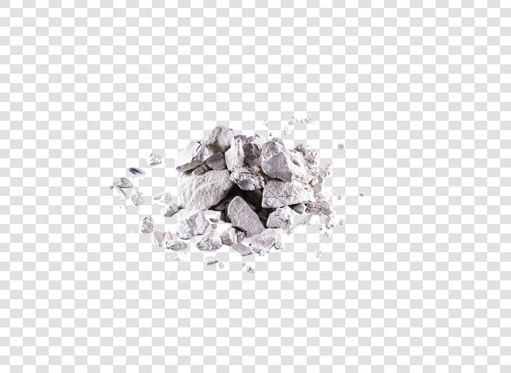 Pilha de Pedras Brancas e Cinzas Textura Orgânica PNG com fundo transparente