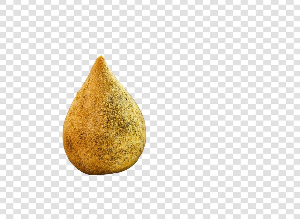 Elemento gráfico Coxinha de frango frita dourada crocante PNG com fundo transparente