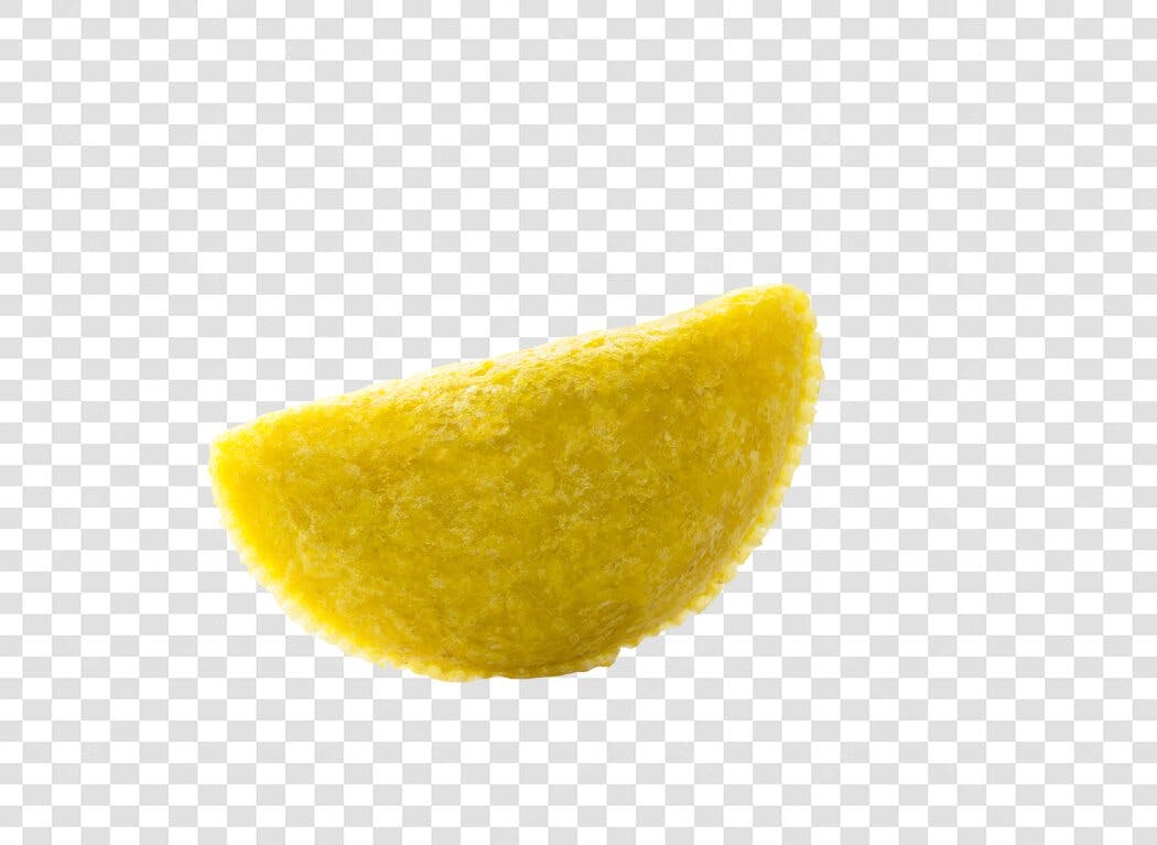 Alimento Pastel Salgado Amarelo PNG com fundo transparente