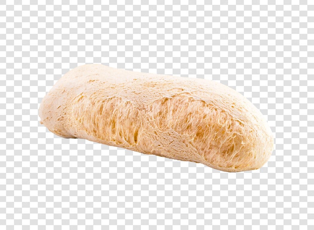 Imagem Pão Ciabatta fresco PNG com fundo transparente para padaria e supermercado