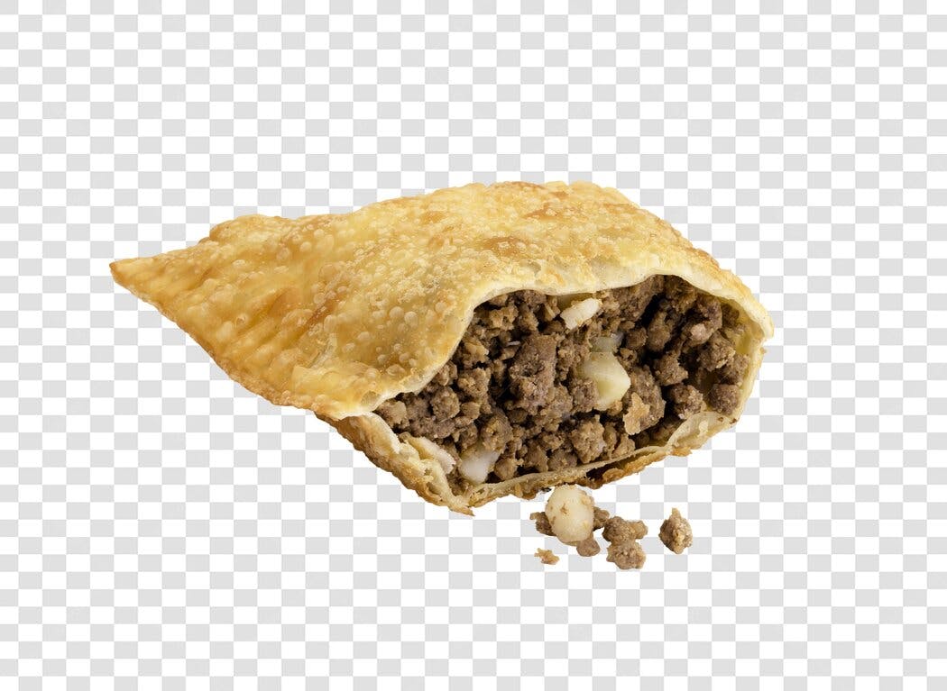 Comida Típica Pastel de Carne Frito Dourado Crocante PNG com fundo transparente