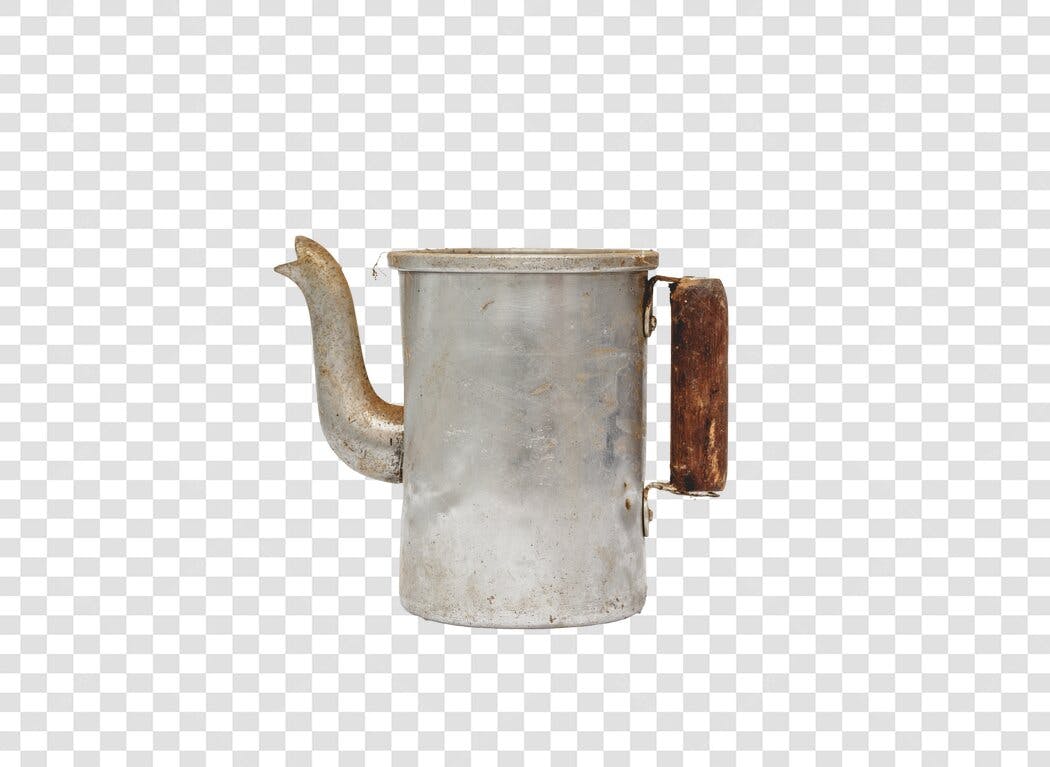 Imagem Bule de Café Antigo Rústico Vintage PNG com fundo transparente