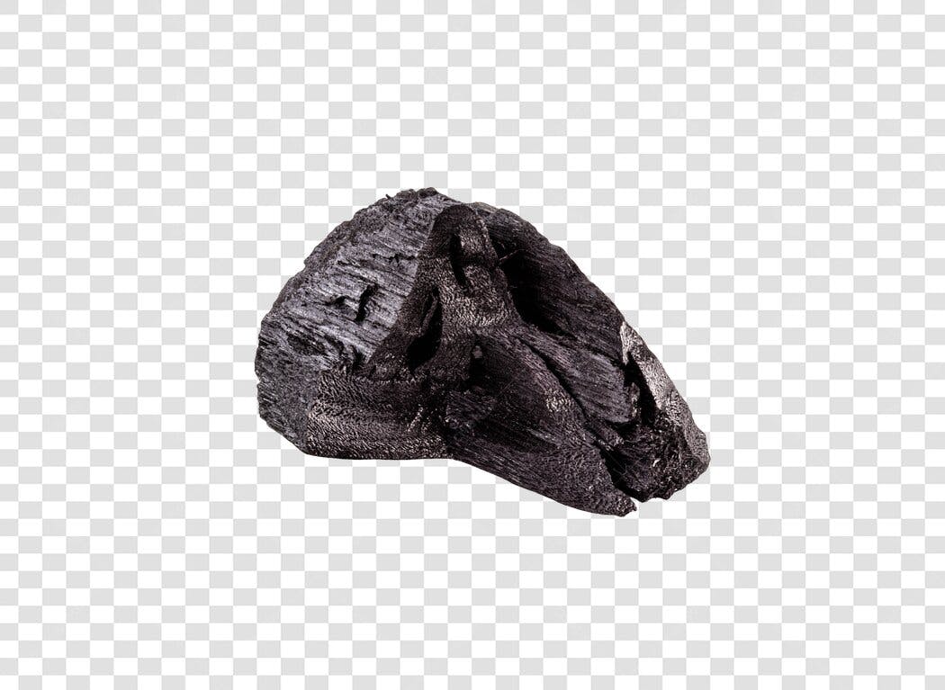 Pedaço de Carvão Natural Escuro PNG com fundo transparente