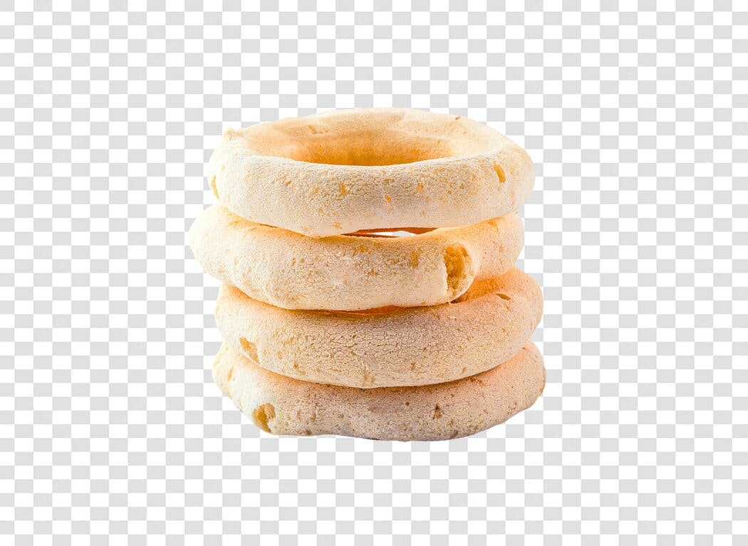 Imagem Alimento Biscoito de Polvilho Empilhado Bege PNG com fundo transparente