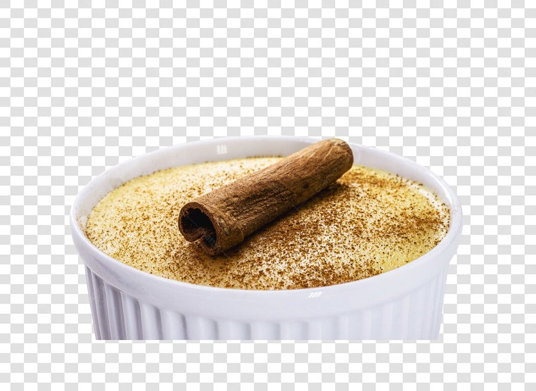 Foto de Sobremesa Cremosa com Canela para Mídias Sociais PNG com fundo transparente