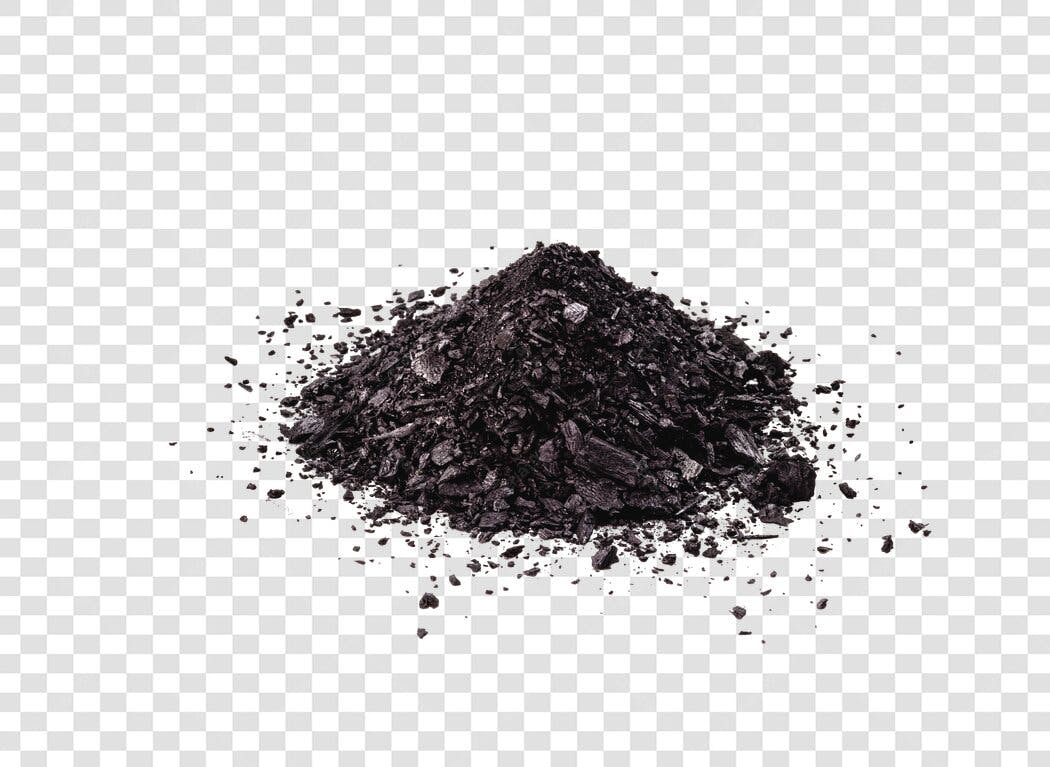 Elemento de design Pilha de Carvão Preto PNG com fundo transparente