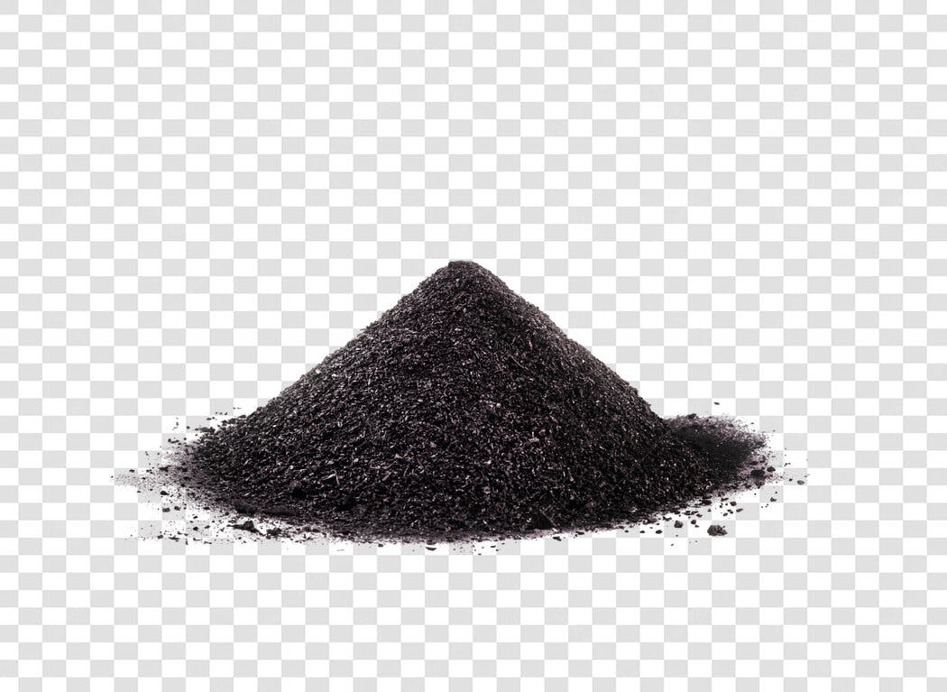 Pilha de Carvão Vegetal Preto Fundo Transparente PNG