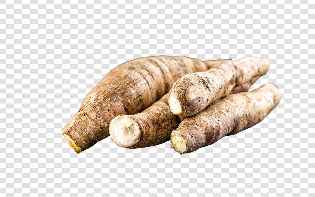 Alimento Mandioca Fresca Marrom Receitas PNG com fundo transparente