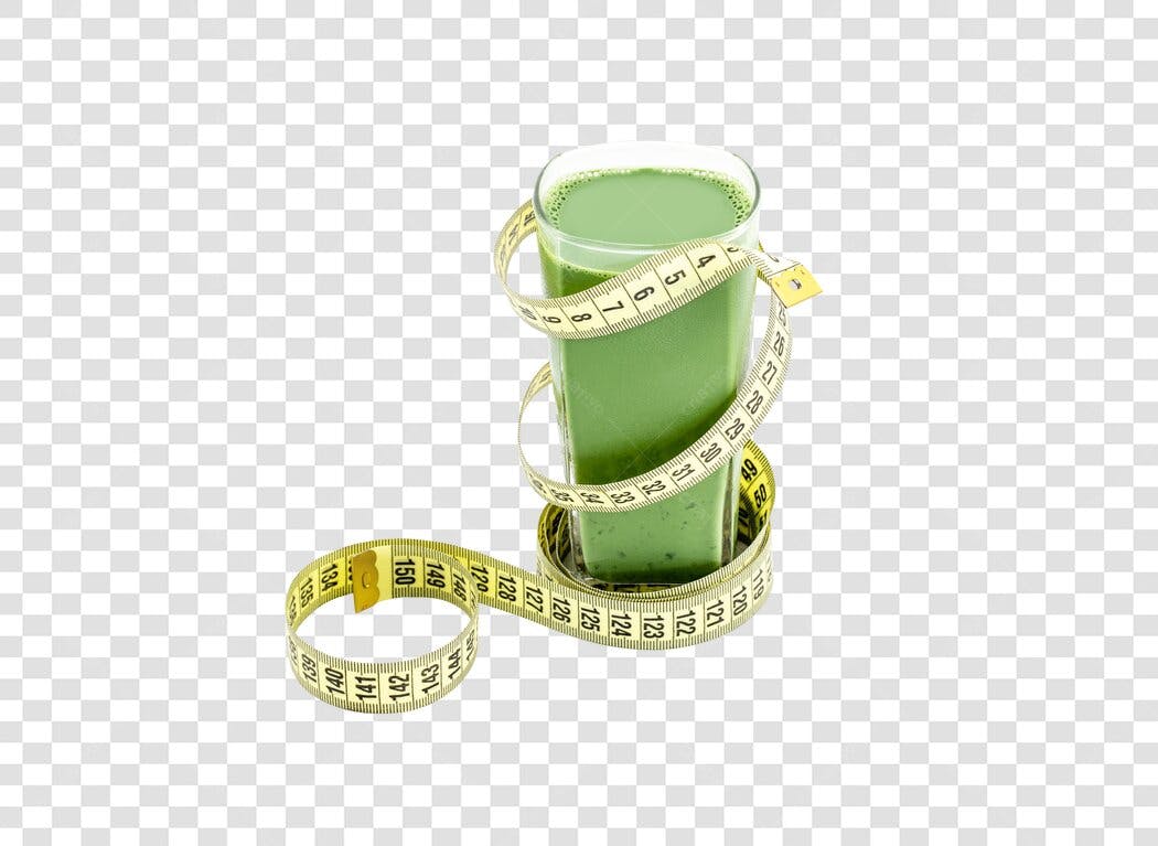 Post para Redes Sociais Suco Verde Dieta Saudável Fita Métrica PNG com fundo transparente