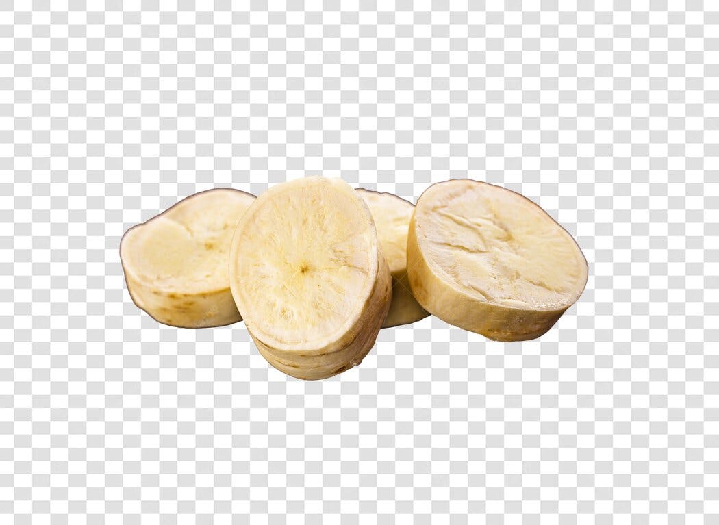 Imagem de Fatias de Banana Amarelas Frescas PNG com fundo transparente