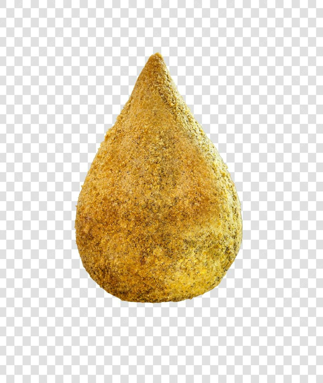 Elemento Culinário Coxinha de Frango Dourada Crocante PNG com fundo transparente
