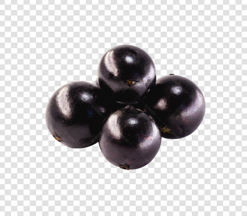 Fruta Jabuticaba Escura Fresca PNG com fundo transparente
