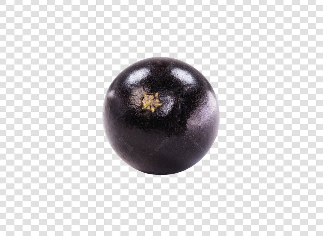 Fruta Açaí Jabuticaba Roxa Escura PNG com fundo transparente