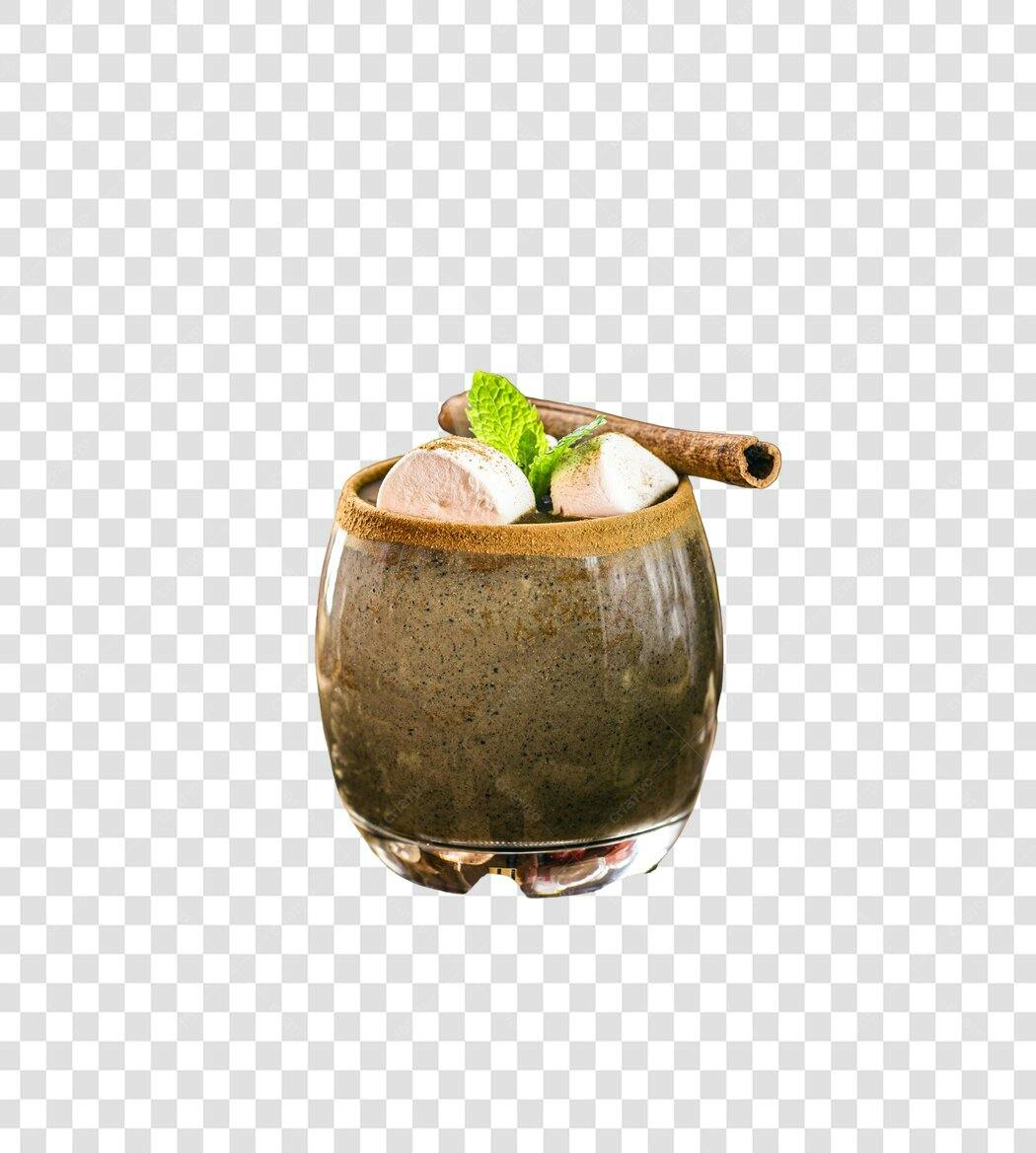 Post Instagram Bebida de Inverno Chocolate Marshmallow Canela PNG com fundo transparente