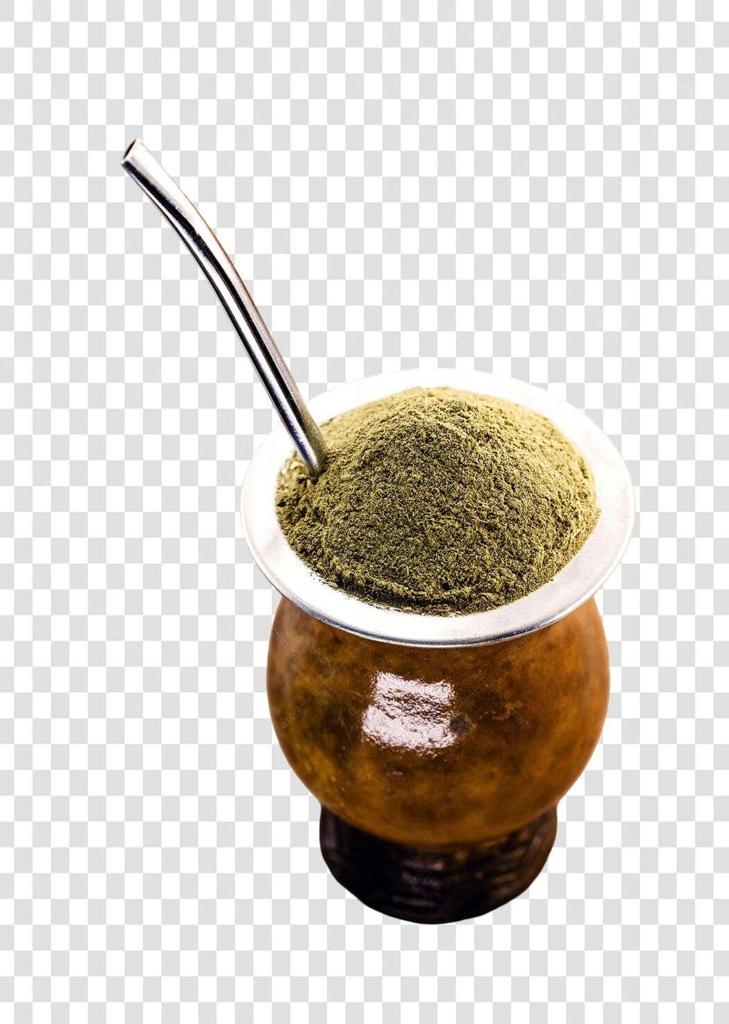 Imagem de Chimarrão Tradicional Cuia Erva Mate e Bomba PNG com fundo transparente