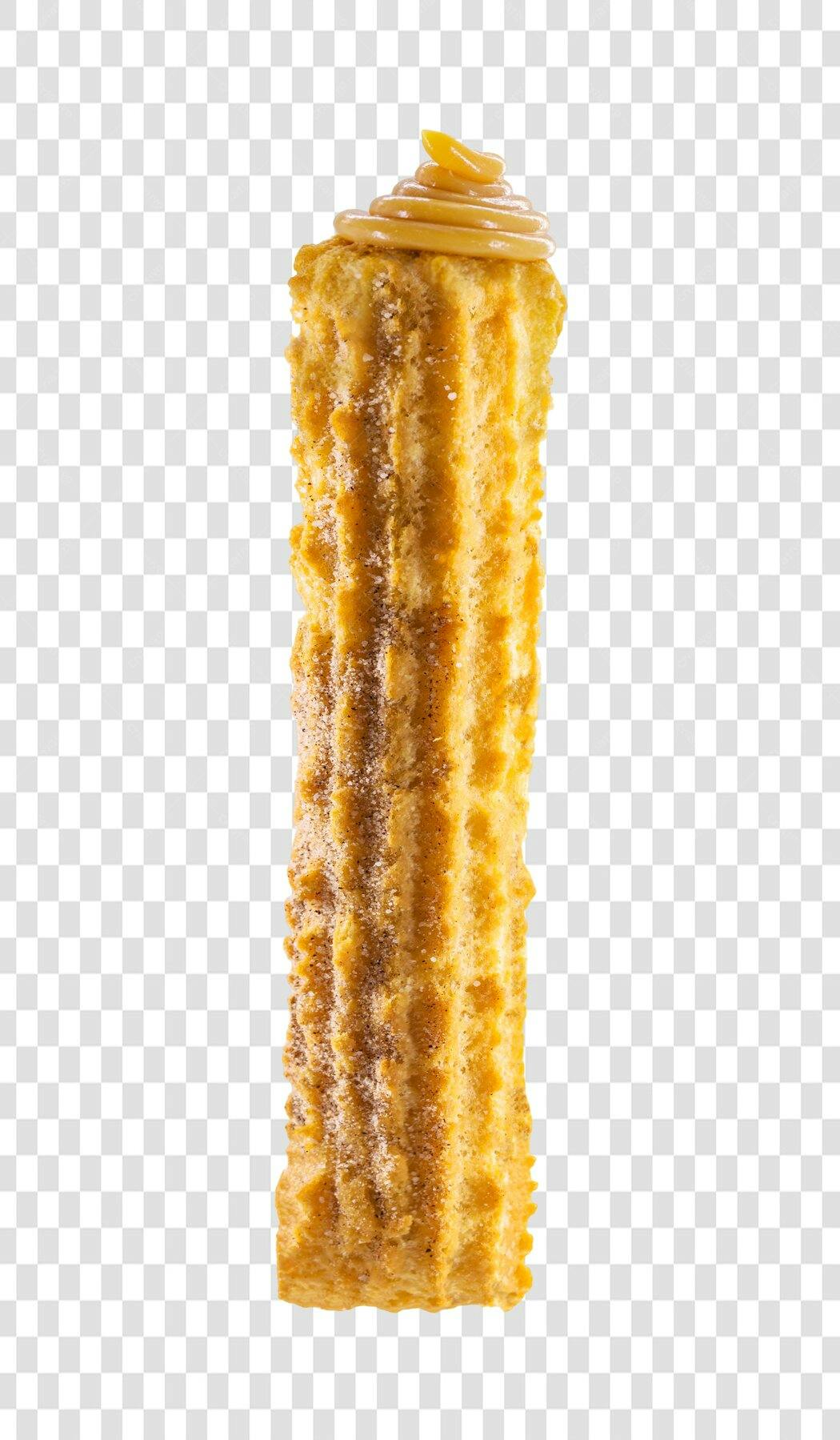 Elemento gráfico Churro com Doce de Leite PNG com fundo transparente