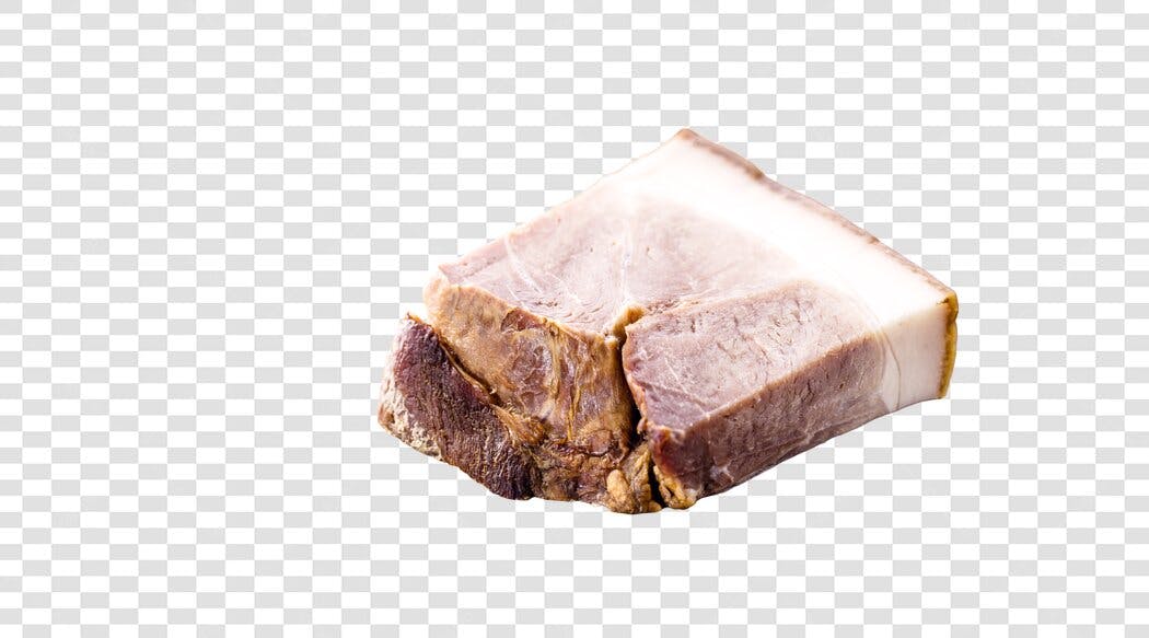 Ingrediente Barriga de Porco Cozida Rosa Marrom PNG com fundo transparente