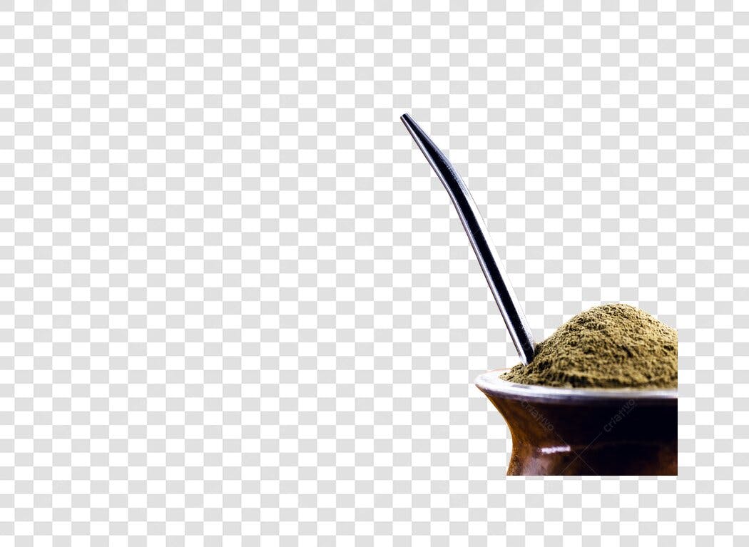 Elemento gráfico Cuia de Mate Tradicional com Bombilla PNG com fundo transparente