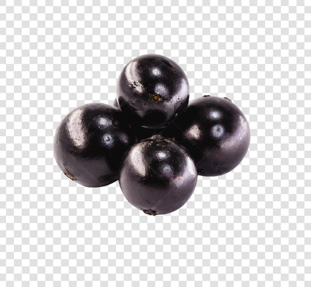 Elemento Gráfico Jabuticaba Fruta Brasileira Roxa PNG com fundo transparente