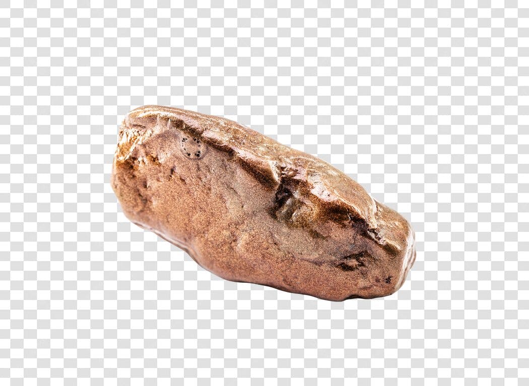 Elemento de Cenário Pedra Marrom Natural PNG com fundo transparente