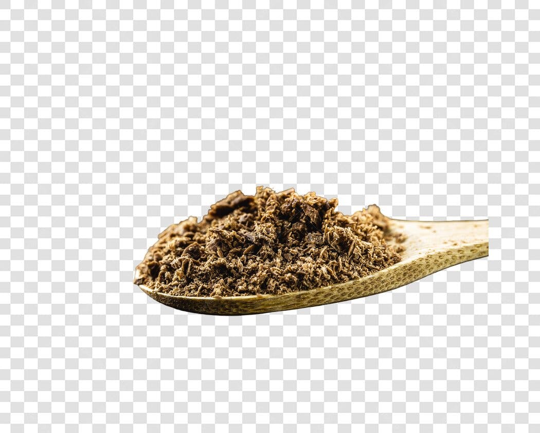 Imagem de produto Café moído em colher de madeira PNG com fundo transparente