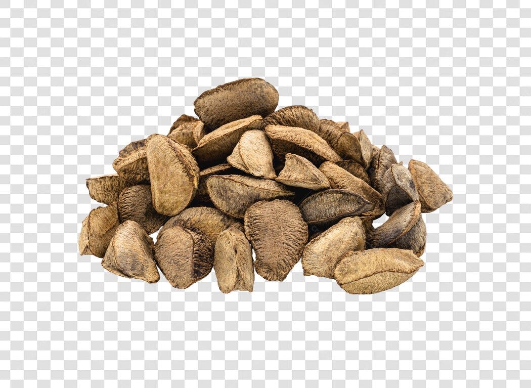 Imagem Pilha de Castanhas do Pará PNG com fundo transparente para e-commerce e nutrição