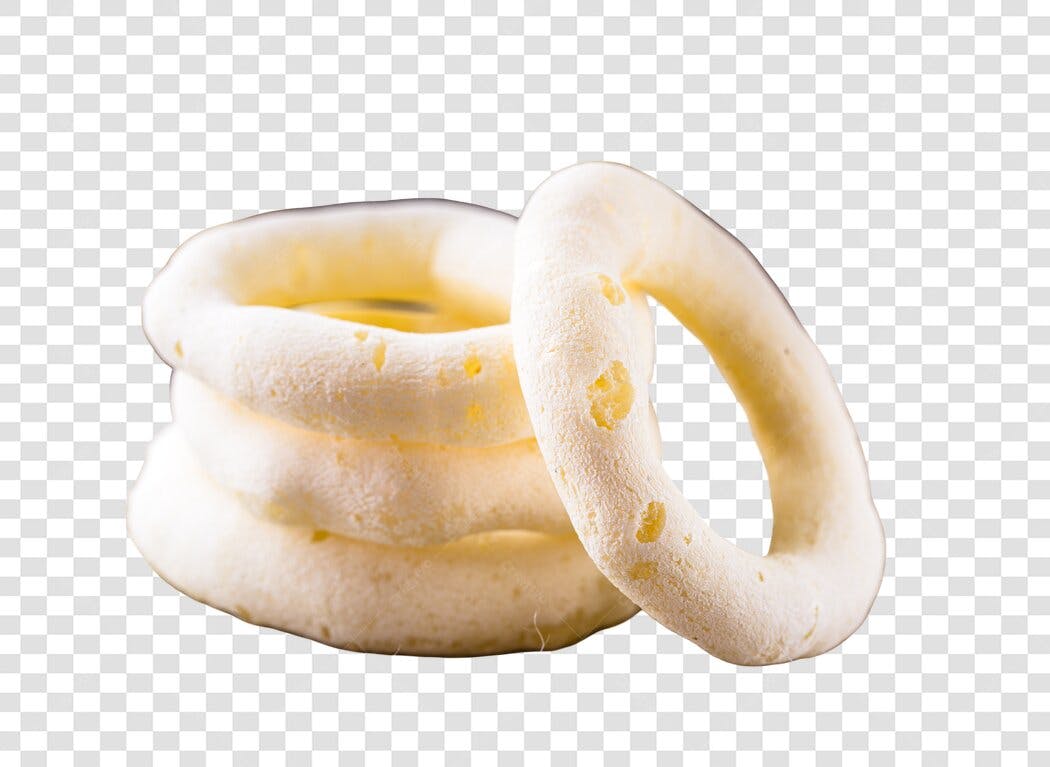 Comida Snack Biscoito de Polvilho Branco para Receita PNG com fundo transparente