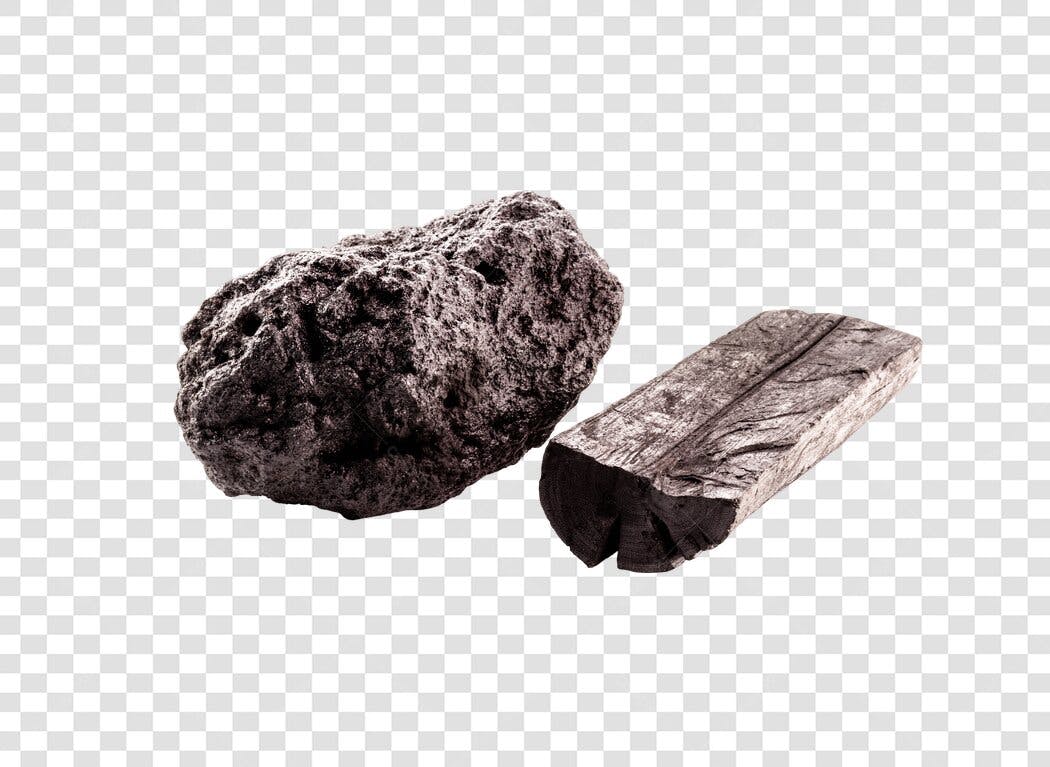 Elemento gráfico Carvão para churrasco e fogueira PNG com fundo transparente