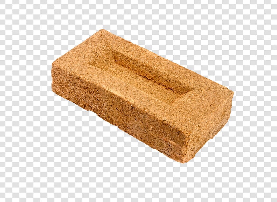 Elemento de design tijolo de construção material marrom PNG com fundo transparente