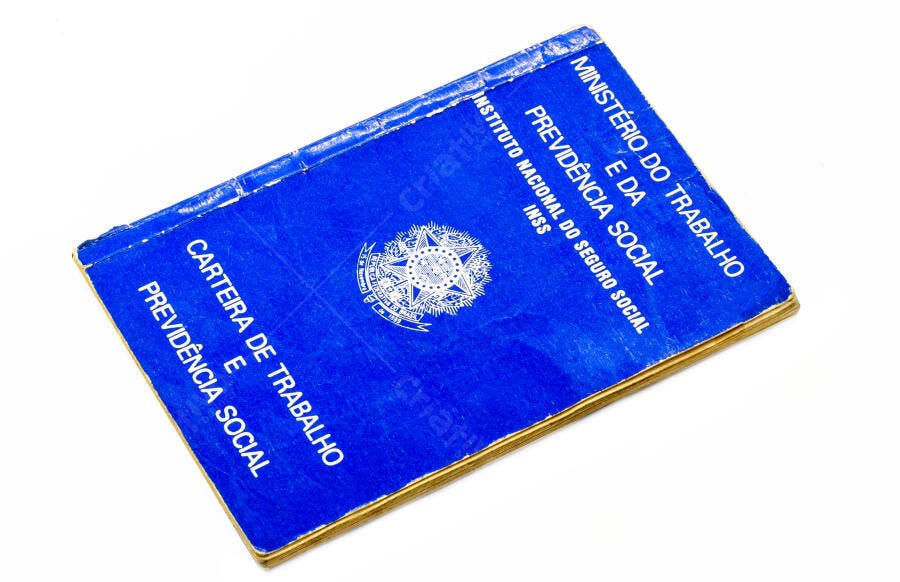 Carteira de Trabalho e Previdência Social azul documento oficial brasileiro