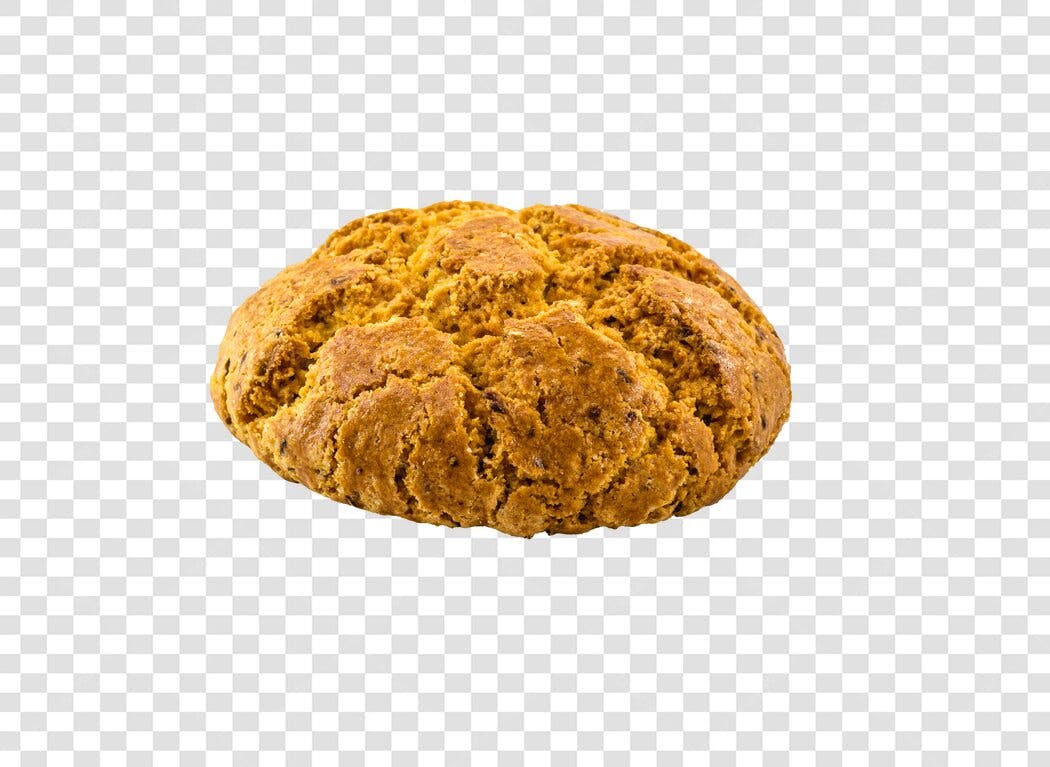 Fotografia de Biscoito Rústico Marrom Dourado PNG com fundo transparente