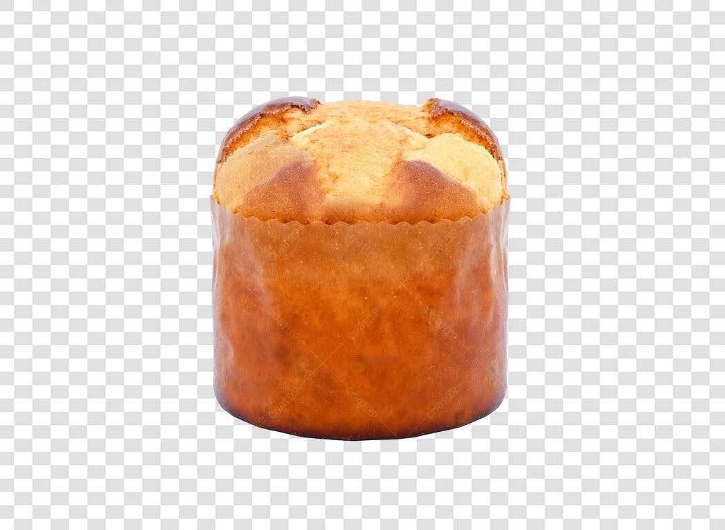 Panetone tradicional para Natal 25 de Dezembro PNG com fundo transparente