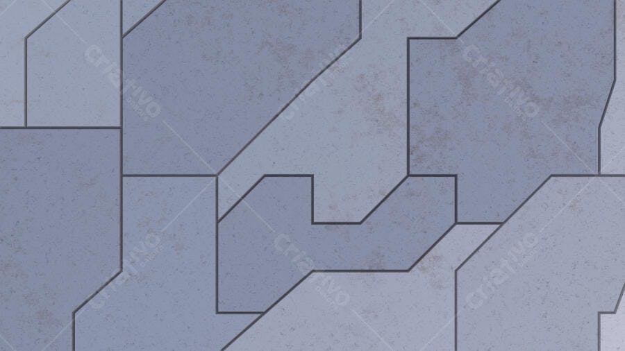 Textura painel metálico geométrico cinza azulado para material 3D
