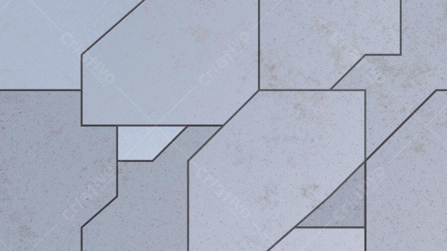 Textura Concreto Geométrico Cinza para Material 3D e Fundo