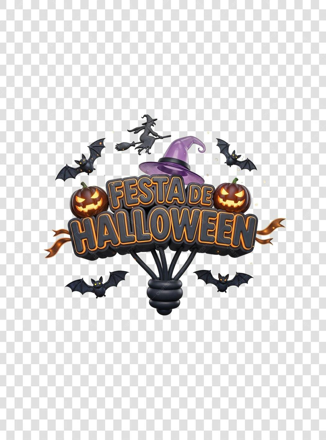 Post Instagram Festa de Halloween 31 de Outubro PNG com fundo transparente