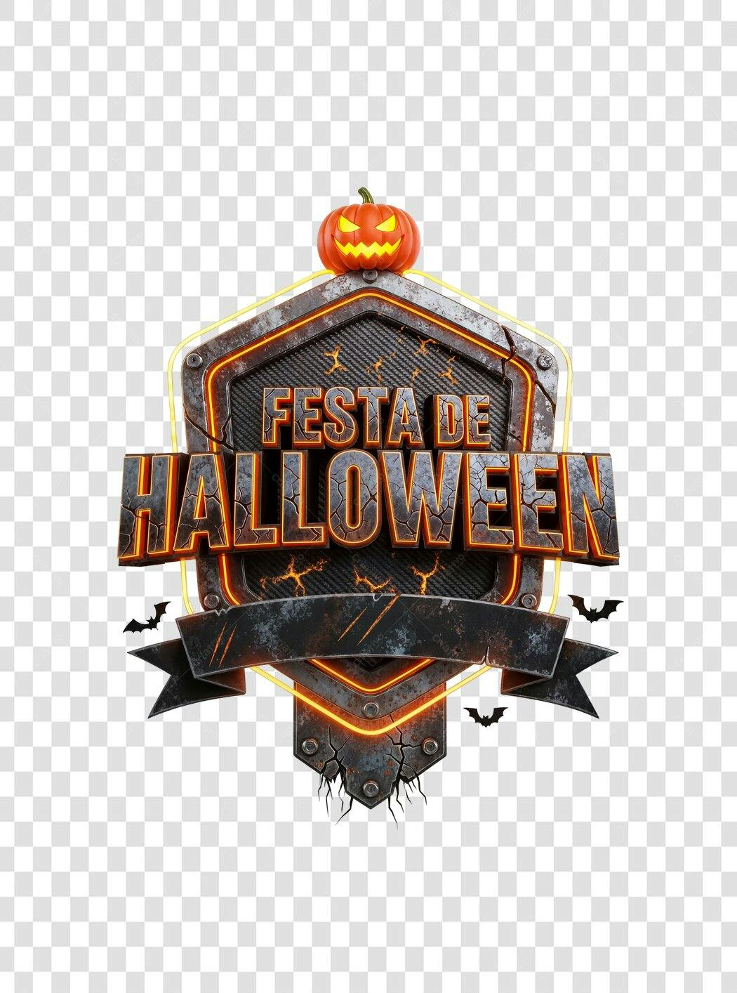 Selo Festa de Halloween 31 de Outubro PNG com fundo transparente