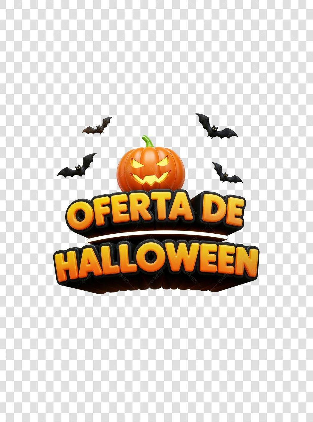 Banner para Oferta de Halloween 31 de Outubro PNG com fundo transparente