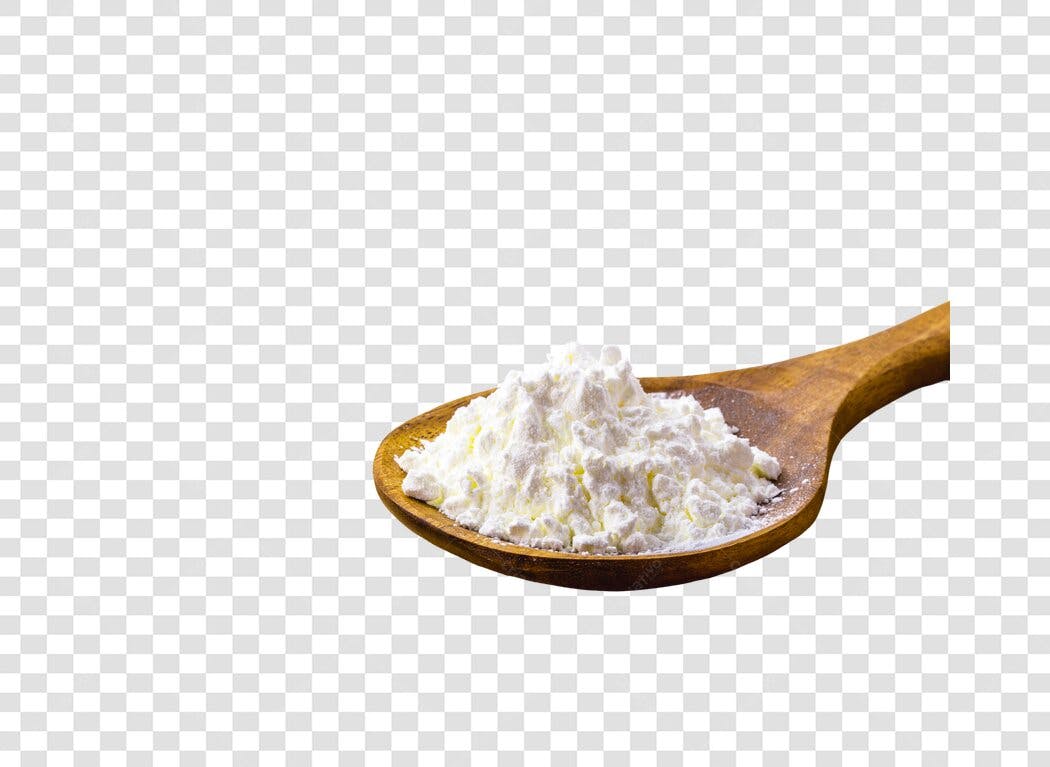 Elemento Culinário Colher com farinha amido ou açúcar PNG com fundo transparente