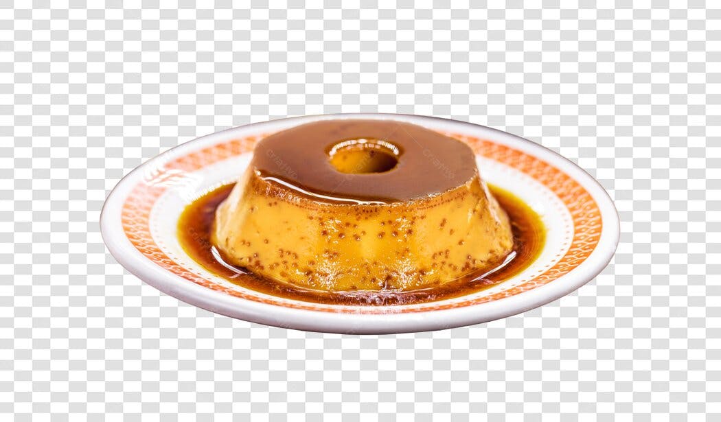 Imagem de Pudim de Caramelo PNG com fundo transparente para cardápio digital