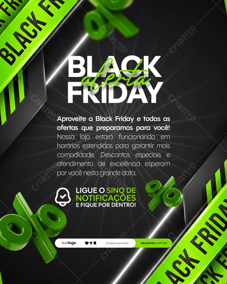 Flyer Oferta Black Friday PSD Editável